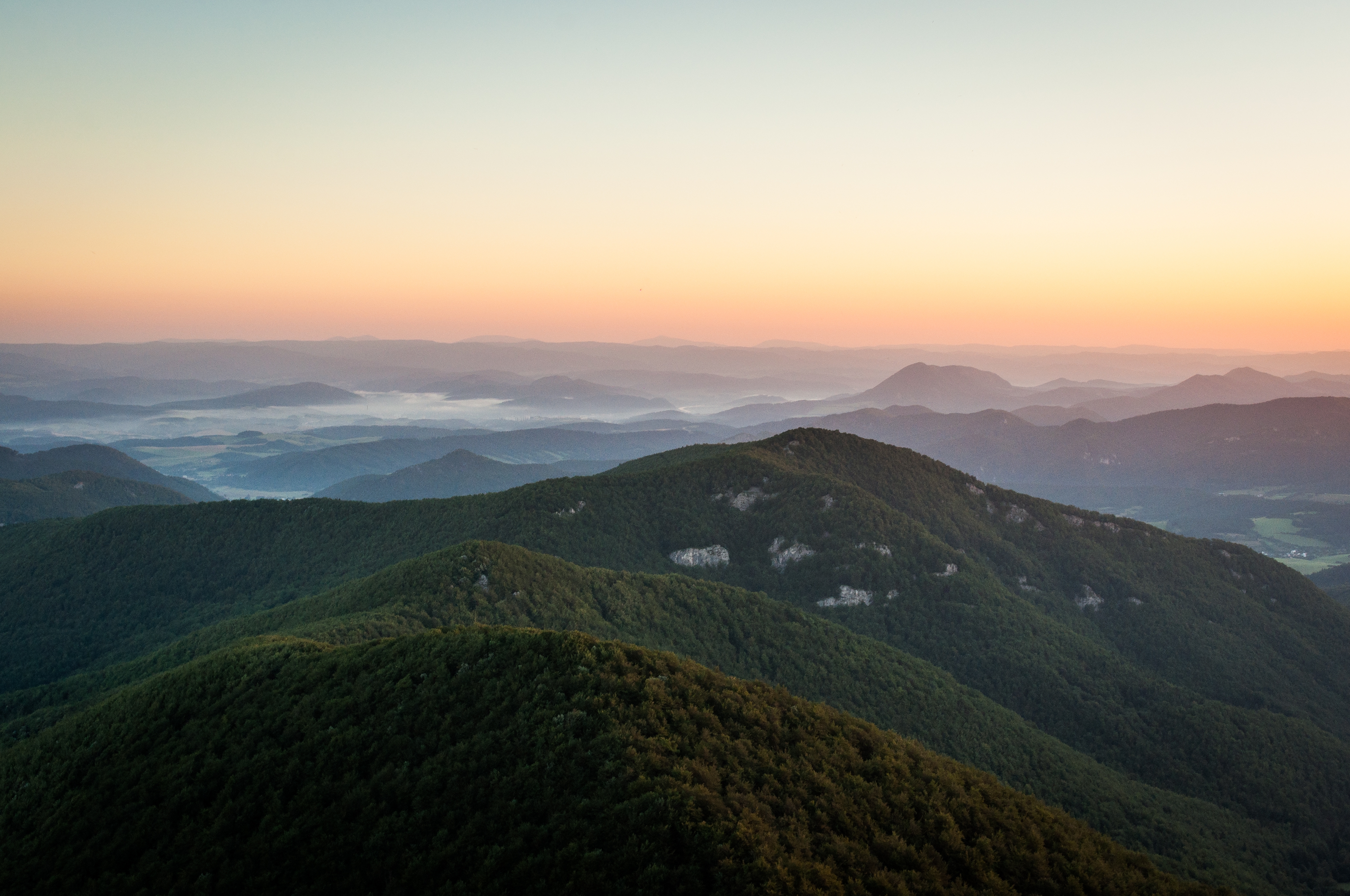 Inspiring mountain landscape representing freedom and fresh air